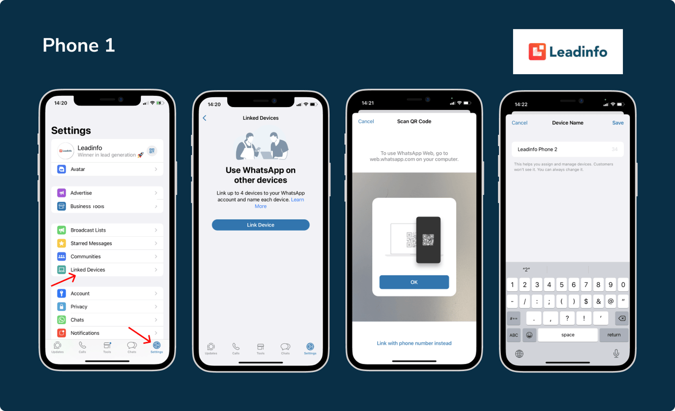 HOW TO LINK WHATSAPP BUSINESS FROM IPHONE TO LAPTOP visual data 5
